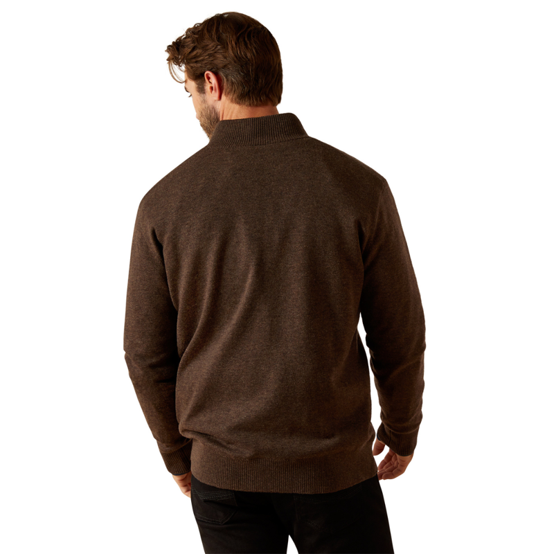 Ariat Men's Bolinas Sweater - Brown Heather-1