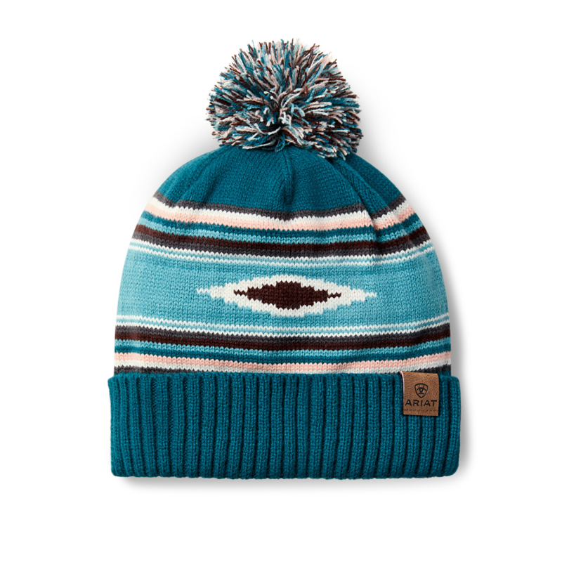 Ariat Women's Serape Beanie - One Size - Turquoise Serape