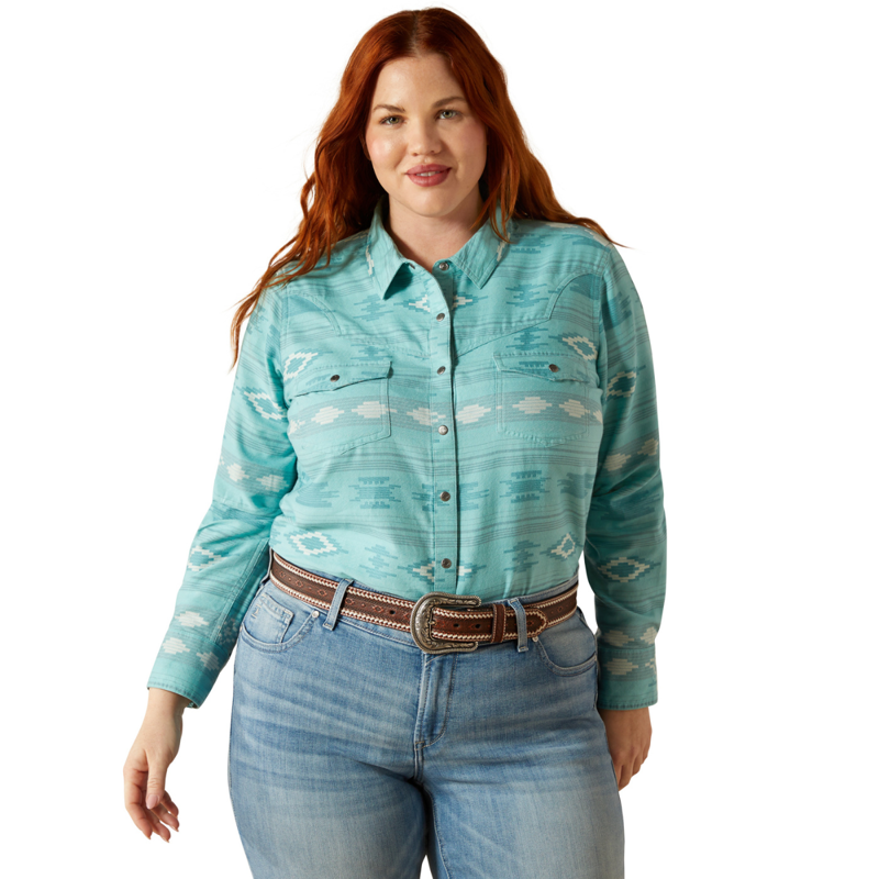 Ariat Women's Montana Western Shirt - Montana Blanket Jacquard-1