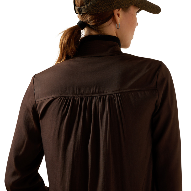 Ariat Women's Kildwick Blouse - Coffee Bean-3