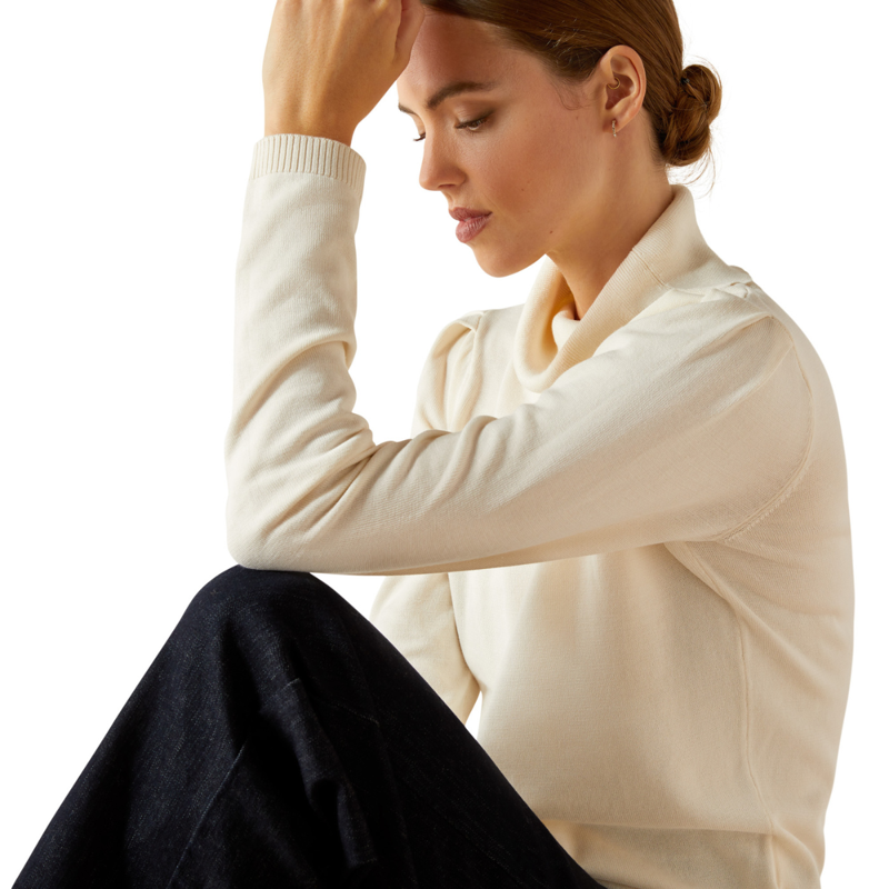 Ariat Women's Aldergate Sweater - Artic Wolf-4