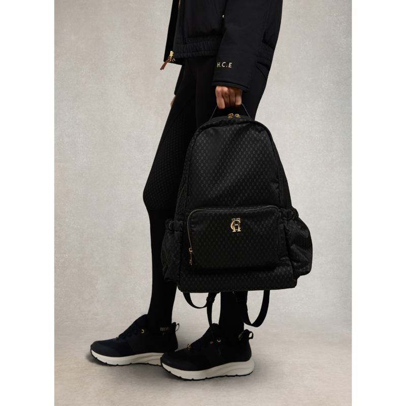 Holland Cooper Burghley Backpack - Black Monogram-6