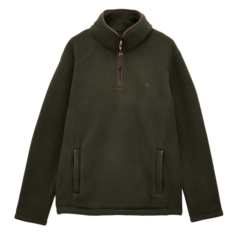 Joules Men's Heritage Quarter Zip Fleece - Dark Green