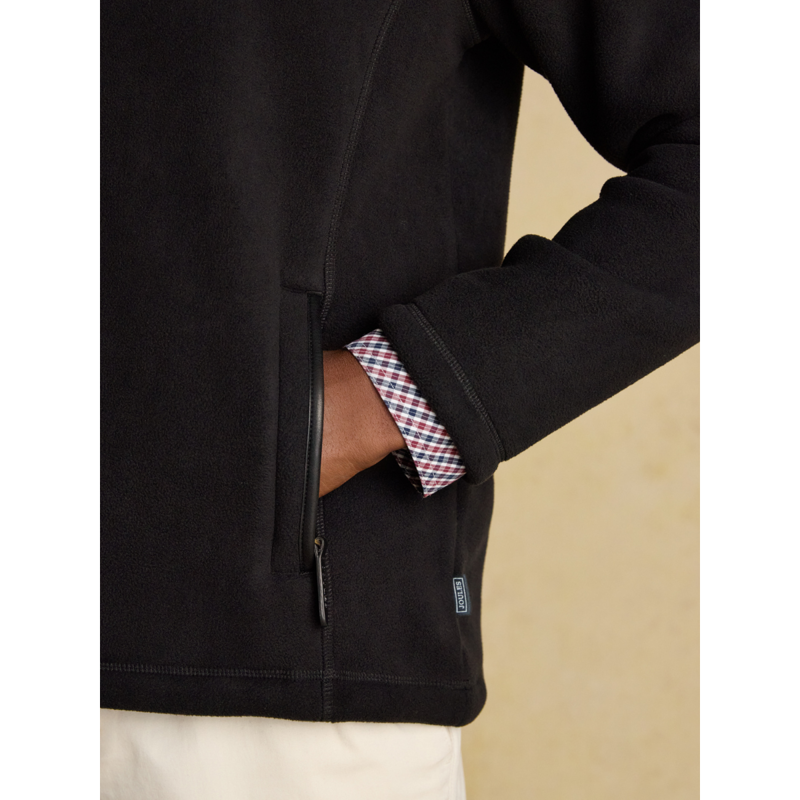 Joules Men's Heritage Fleece Quarter Zip - Black-8