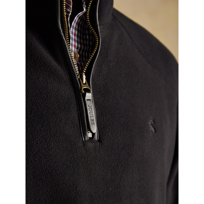 Joules Men's Heritage Fleece Quarter Zip - Black-6