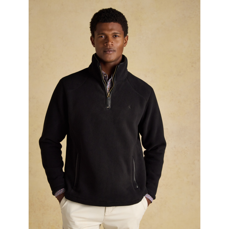 Joules Men's Heritage Fleece Quarter Zip - Black-1