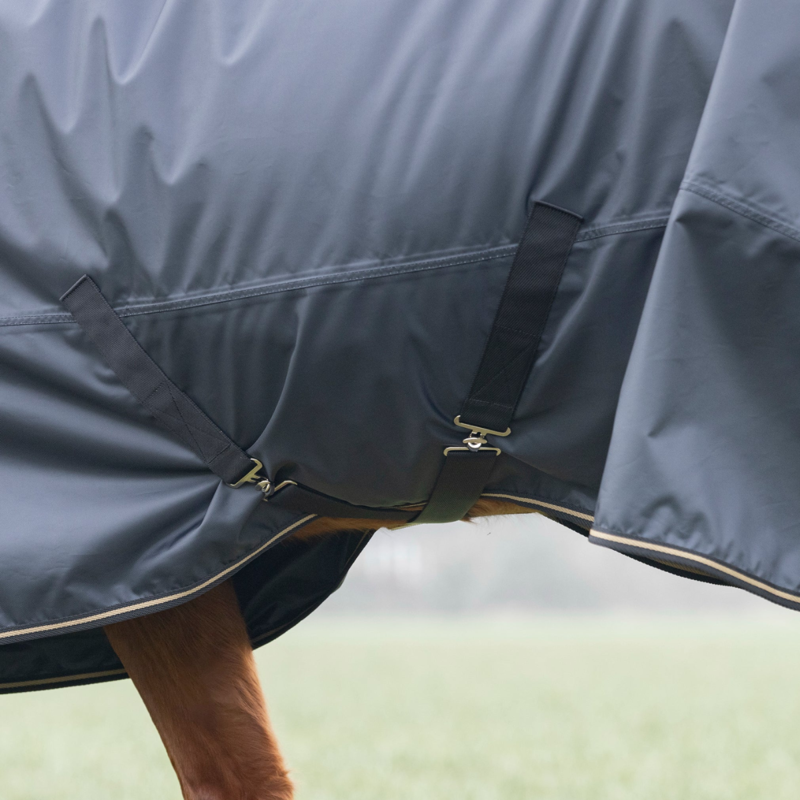 Shires Typhoon 50 Turnout Rug - Black-2