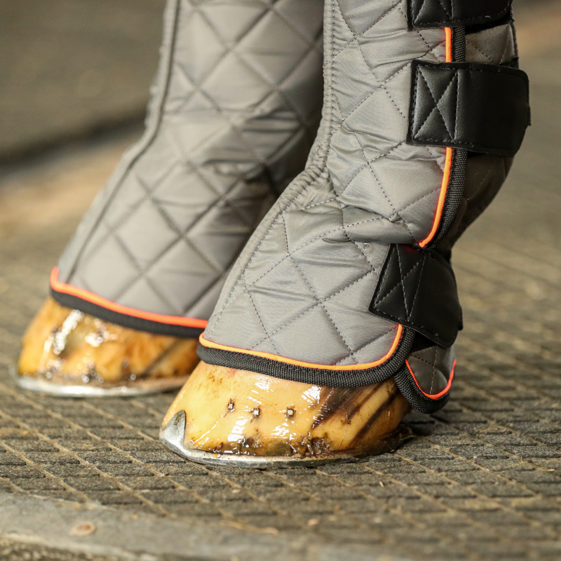 Equilibrium Fore and Knee Magnetic Chaps - Grey/Orange-6