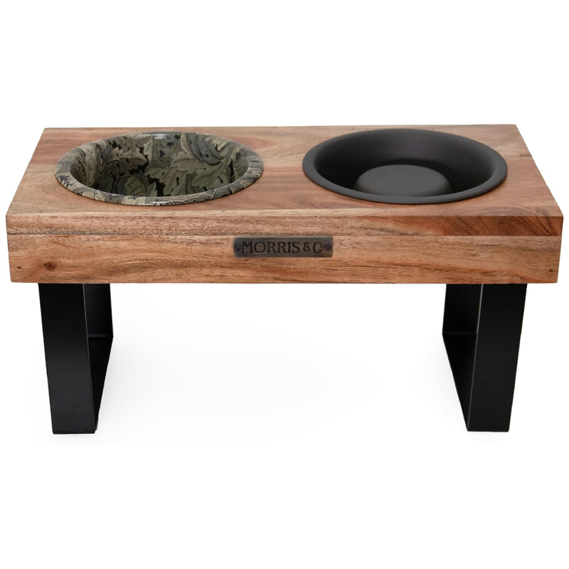 Rosewood Acacia Wood Double Diner - Acanthus Print