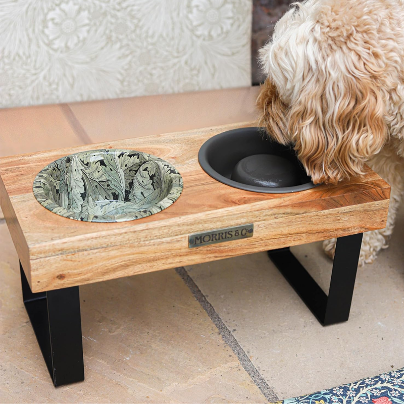 Rosewood Acacia Wood Double Diner - Acanthus Print-1