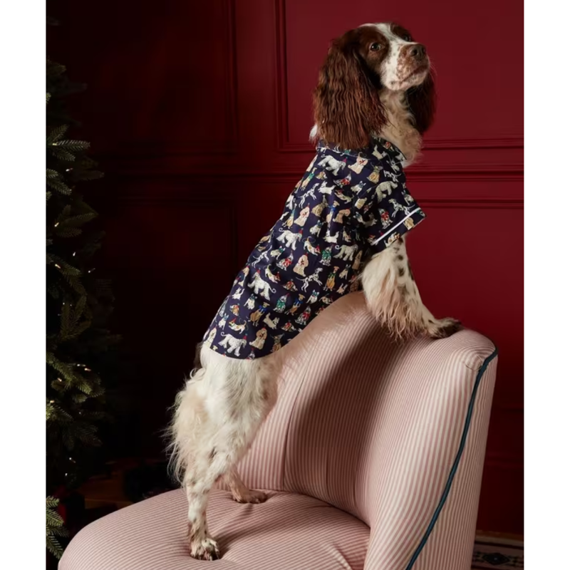 Joules Festive Dog Pyjamas-1