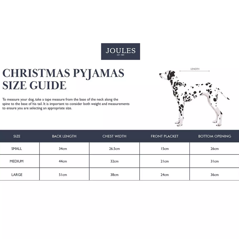 Joules Festive Dog Pyjamas-4