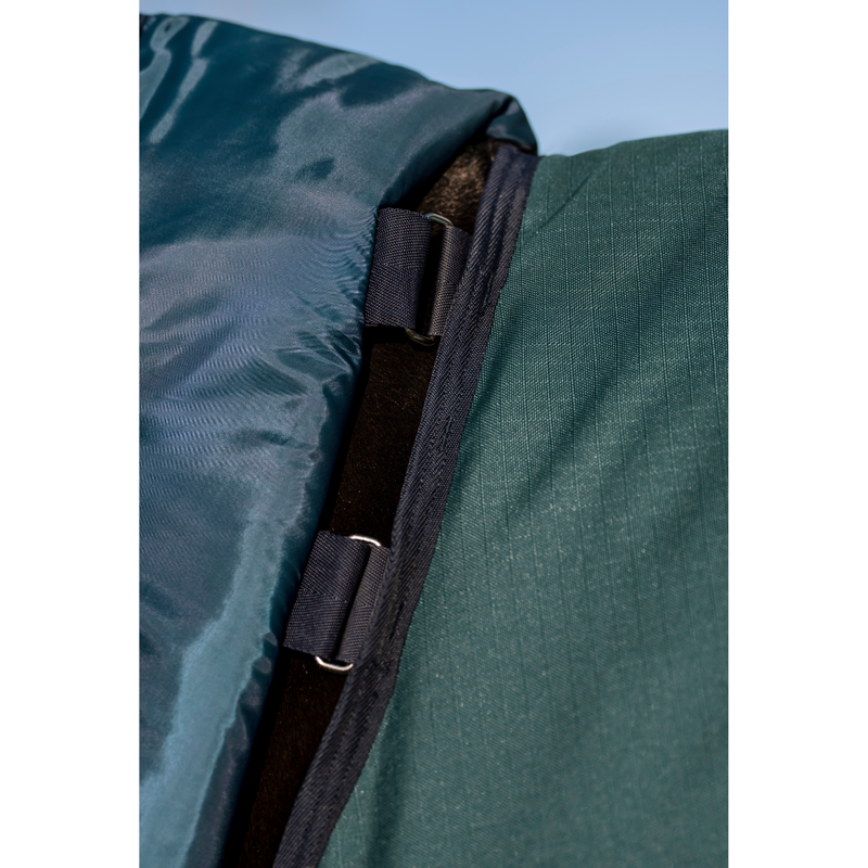 Horseware Amigo Ripstop 900D Plus 200g Turnout Rug - Dynasty Green/Navy Silver-4