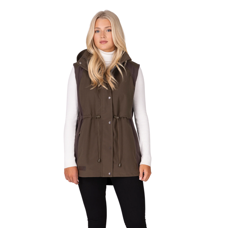 Aubrion Unisex Heritage Gilet - Dark Olive-1