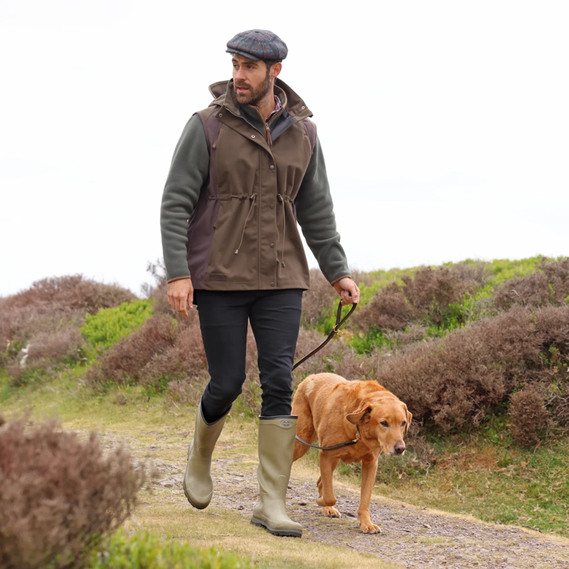 Aubrion Unisex Heritage Gilet - Dark Olive-6