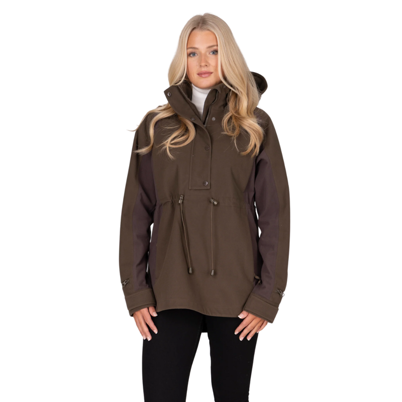 Aubrion Unisex Heritage Quarter Zip Jacket - Dark Olive-1