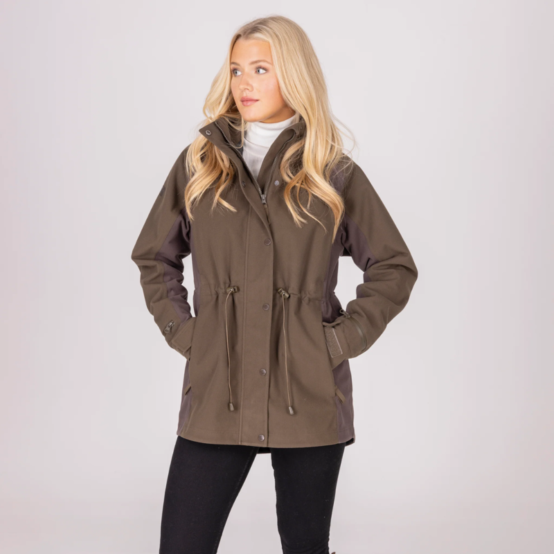 Aubrion Unisex Heritage Full Zip Jacket - Dark Olive-3