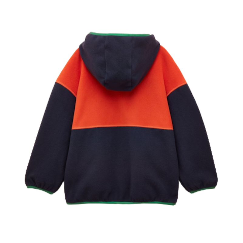Joules Boys' Rockwell Polar Fleece Zip Through - Navy Blue-1
