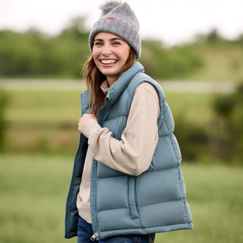 Ariat Women's UltraPuff Down Vest - Steel Sage-4