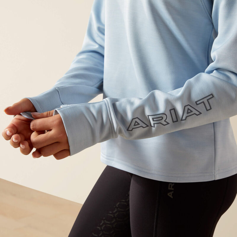 Ariat Youth Team EQ 1/2 Zip Pullover - Skyway-3