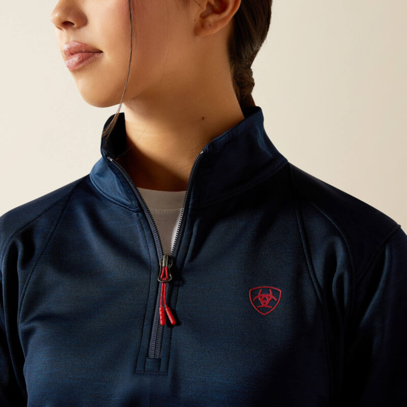 Ariat Youth Team EQ 1/2 Zip Pullover - Navy-3