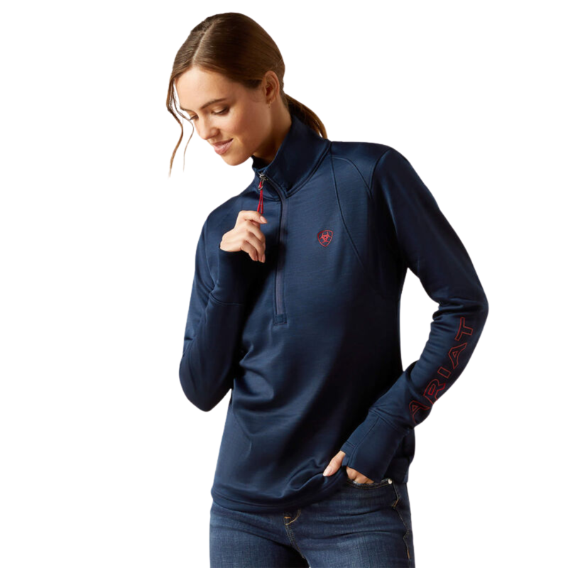 Ariat Women's Team EQ 1/2 Zip Pullover - Navy