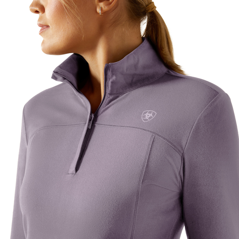 Ariat Women's Lowell 3.0 1/4 Zip Baselayer - Purple Ash-2