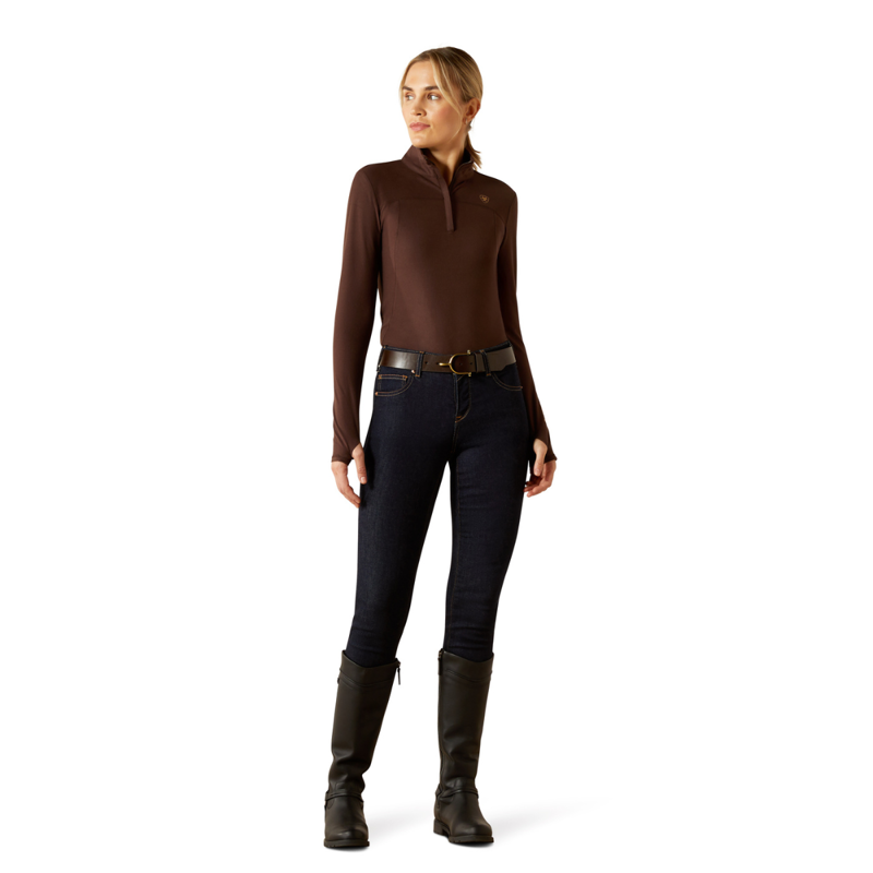 Ariat Women's Lowell 3.0 1/4 Zip Baselayer - Java-4
