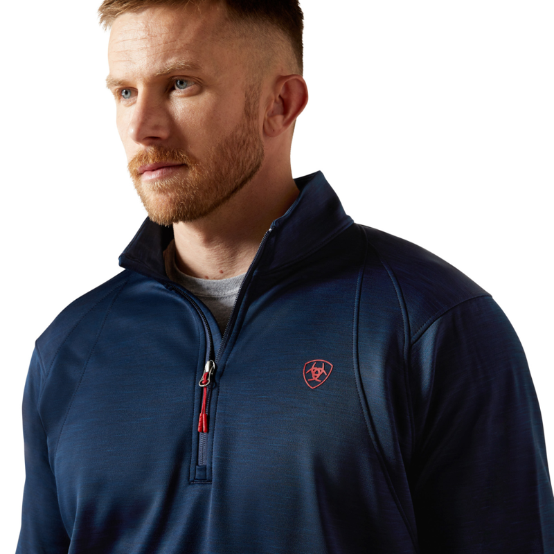 Ariat Men's Team EQ 1/2 Zip Pullover - Navy-2