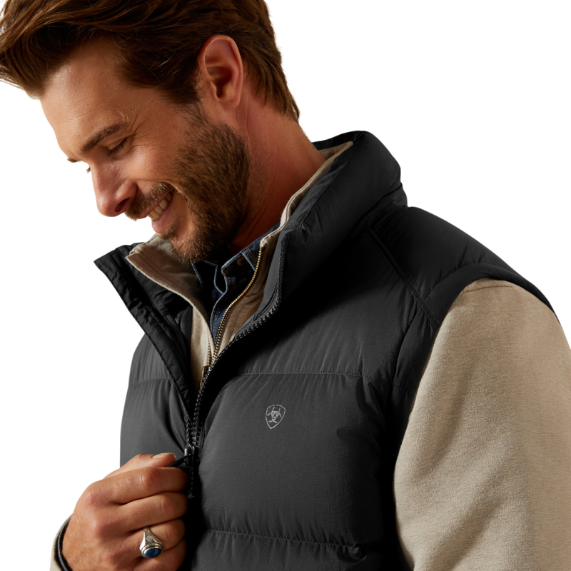 Ariat Men's UltraPuff down Vest - Black-2
