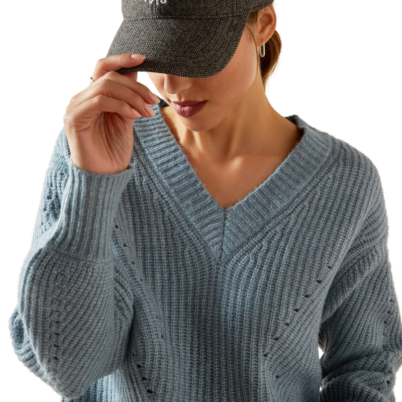 Ariat Women's Blaydon Sweater - Spring Lake Heather-2