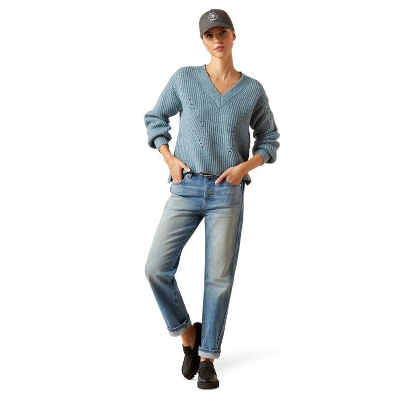 Ariat Women's Blaydon Sweater - Spring Lake Heather-4