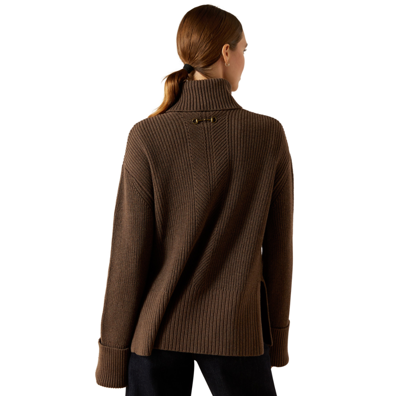 Ariat Women's Lendal Sweater - Coffee Bean Heather-1
