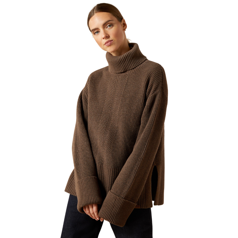 Ariat Women's Lendal Sweater - Coffee Bean Heather