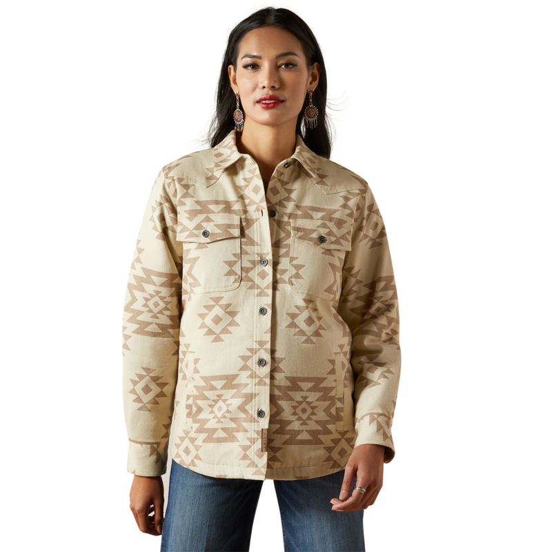 Ariat Women's Clovis Insulated Shirt Jacket - Puebla Print-1