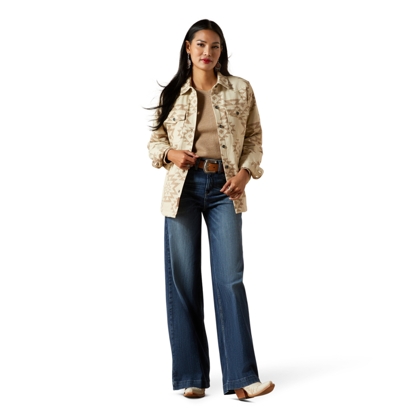 Ariat Women's Clovis Insulated Shirt Jacket - Puebla Print-6