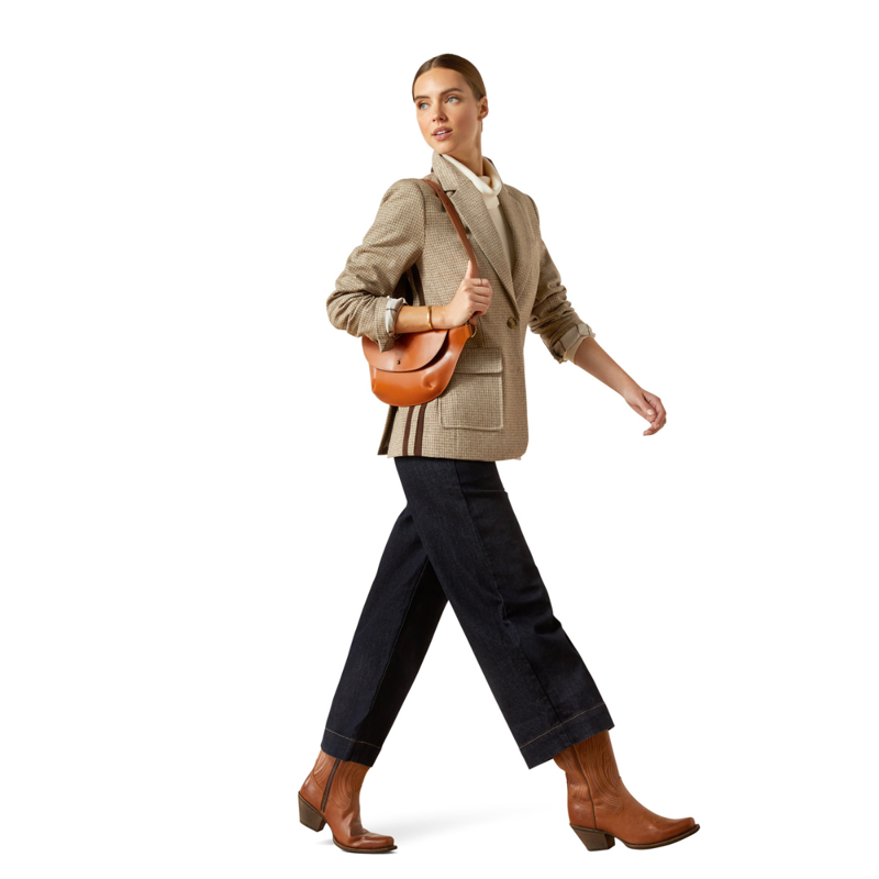 Ariat Women's Beckfoot Blazer - Camel HoundsTooth-5