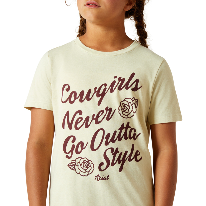 Ariat Youth Ariat Never Outta Style T-Shirt - Wheat-2