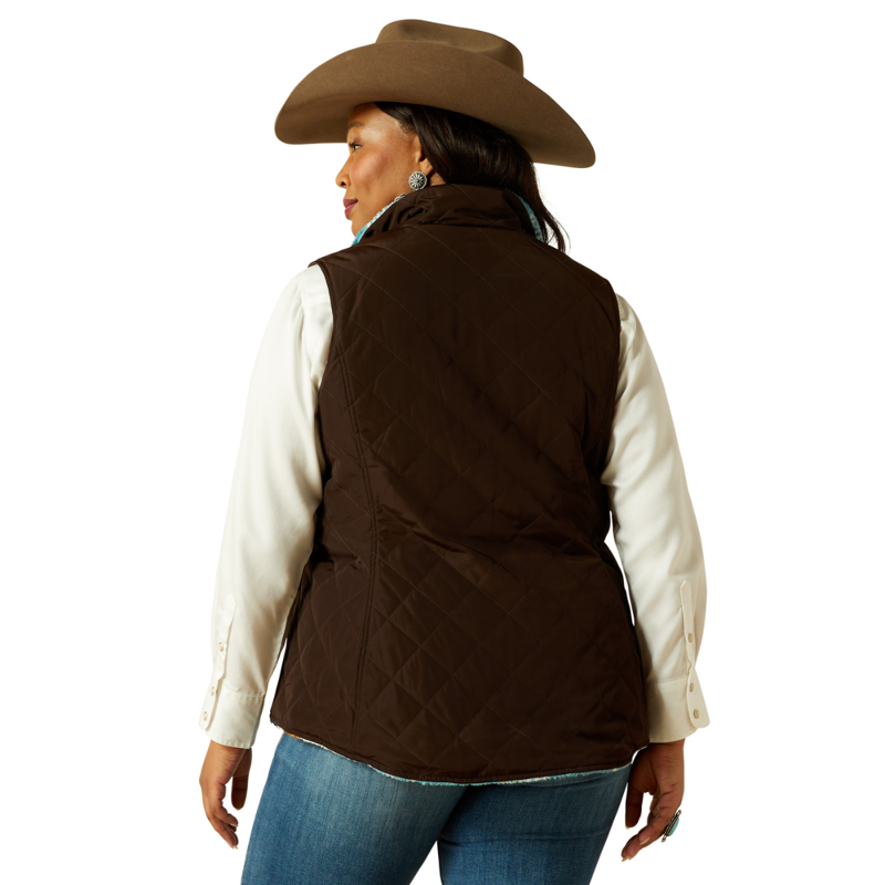 Ariat Women's Dilon 2.0 Reversible Insulated Vest - Mole-3