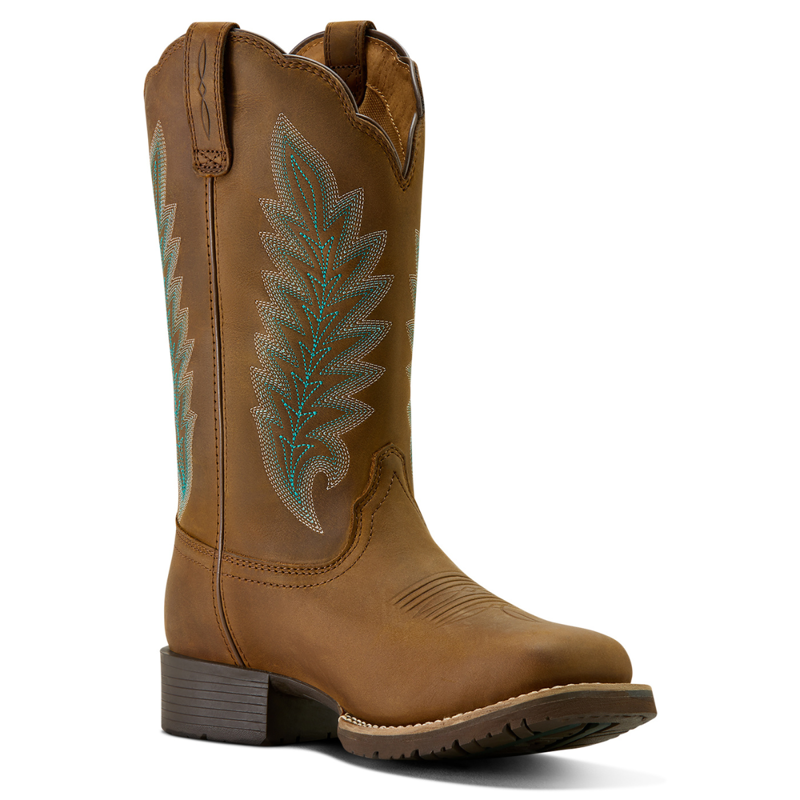Ariat Women's Hybrid Rancher Waterproof 400g Western Boot - Regular - Oily Distressed Tan-3
