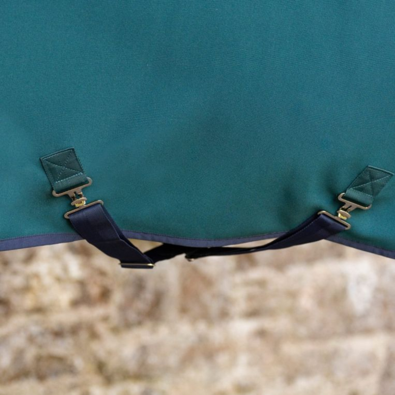 Horseware Amigo Jersey Pony Cooler - Dynasty Green/Navy Silver-2