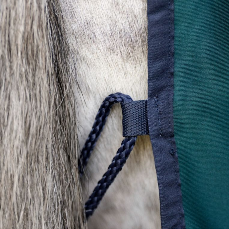 Horseware Amigo Jersey Pony Cooler - Dynasty Green/Navy Silver-3