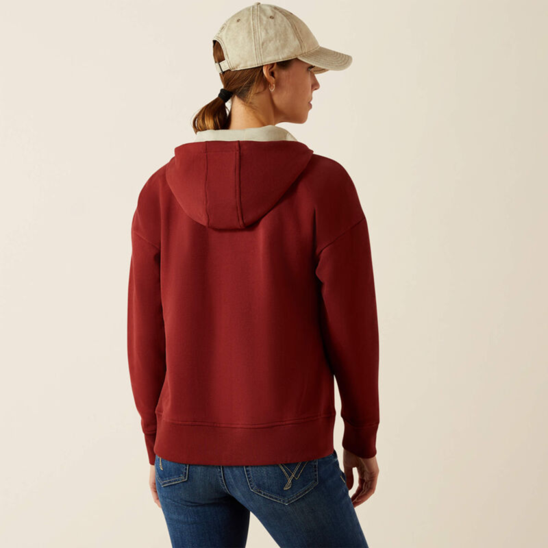 Ariat Women's Rabere 2.0 Hoodie - Madder Brown-1