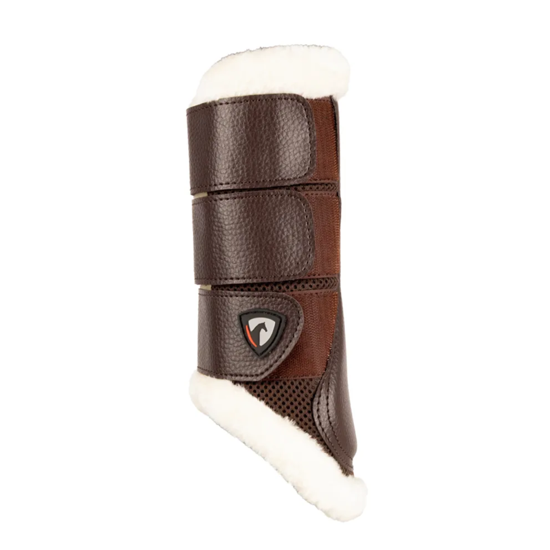 ProReaction Performance Air Mesh Brushing Boots by Hy Equestrian - Brown-2