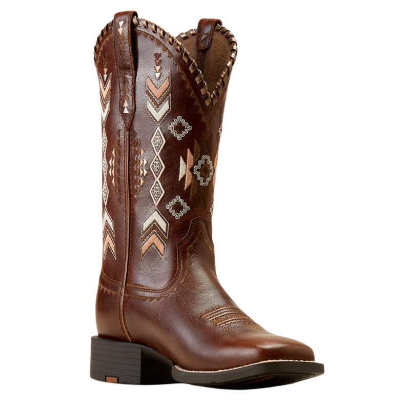 Ariat Women's Round Up Skyler Western Boot - Canyon Tan-2