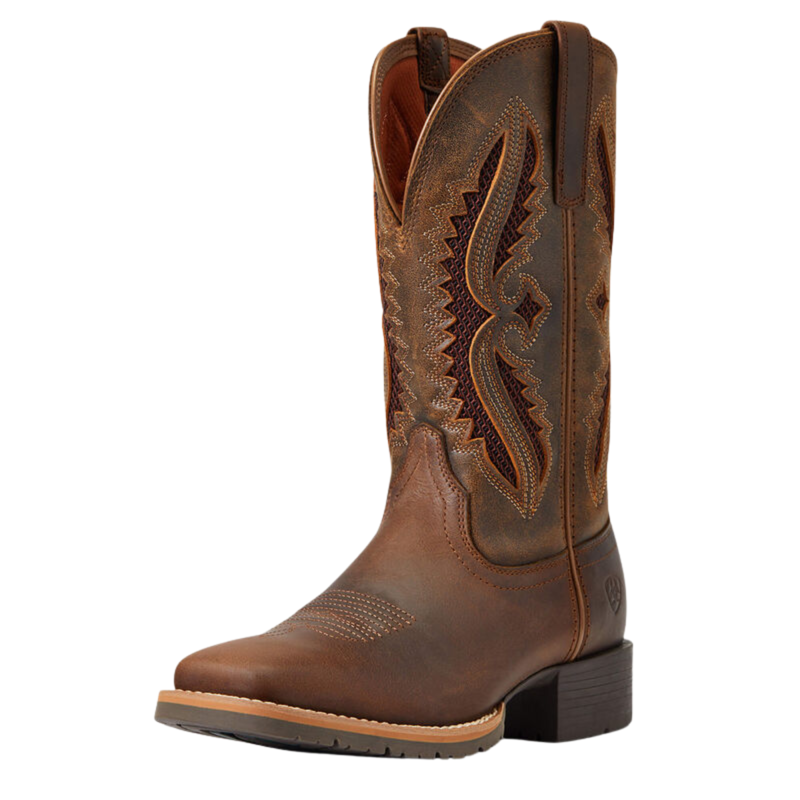 Ariat Womens Hybrid Rancher VentTek 360° Western Boot Distressed Tan/Truffle 8　並行輸入品 Ariat Women\u0027s Hybrid Rancher Equestrian Boot