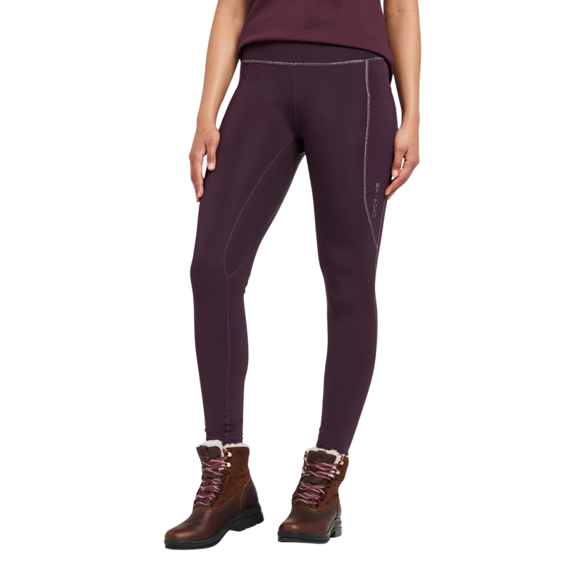 HV Polo HVPSporty Sue Full Grip Riding Tights - Dark Berry-1