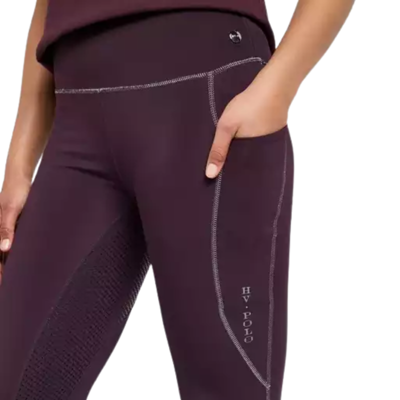 HV Polo HVPSporty Sue Full Grip Riding Tights - Dark Berry-4