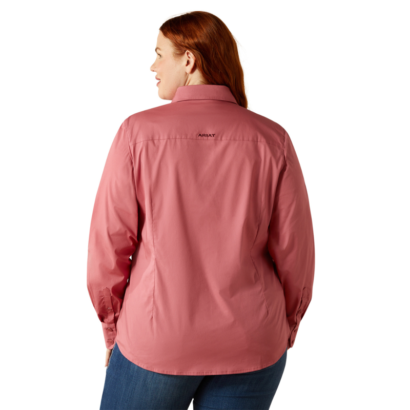 Ariat Women's Team Kirby Stretch Shirt - Mauvewood-2