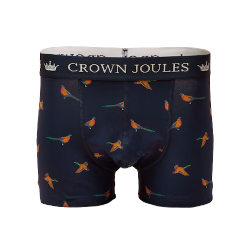 Joules Men's Crown Joules Pack of Two Underwear - Orange/Navy-2
